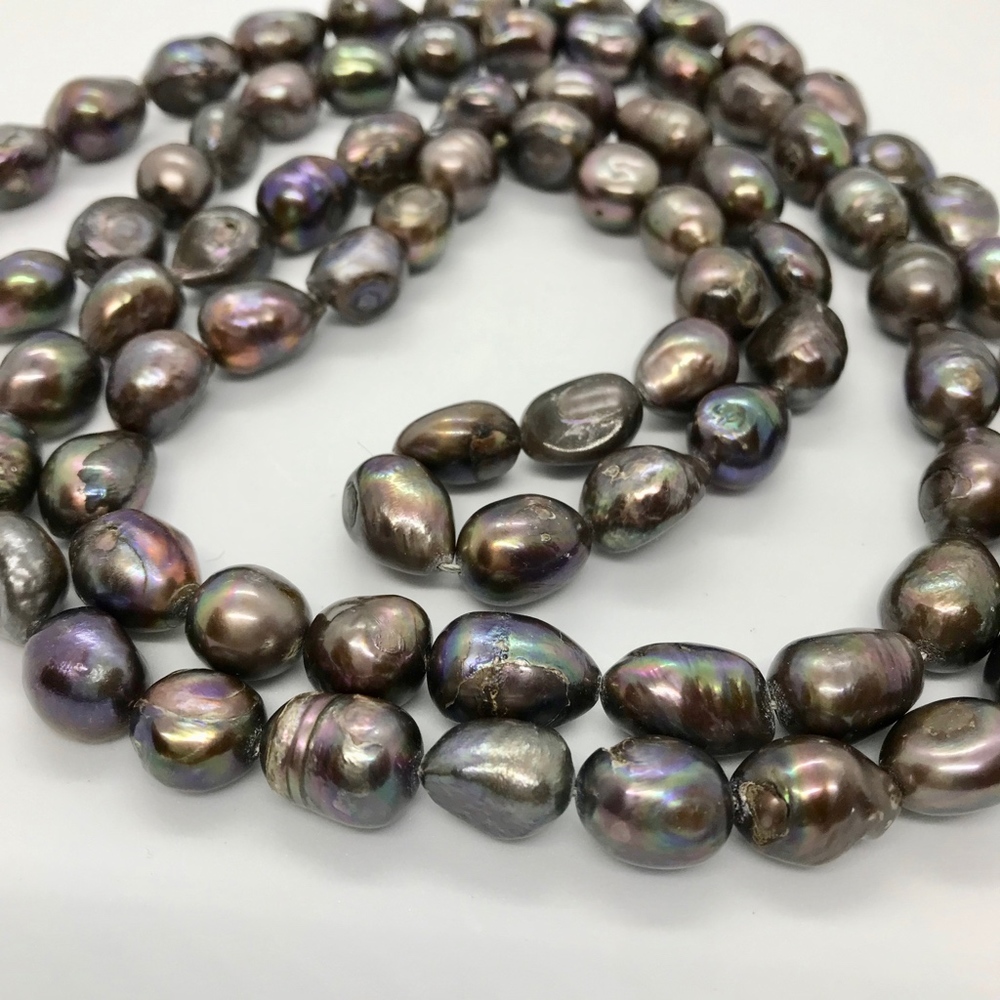 SOLD OUT!! Necklace black baroque pearls